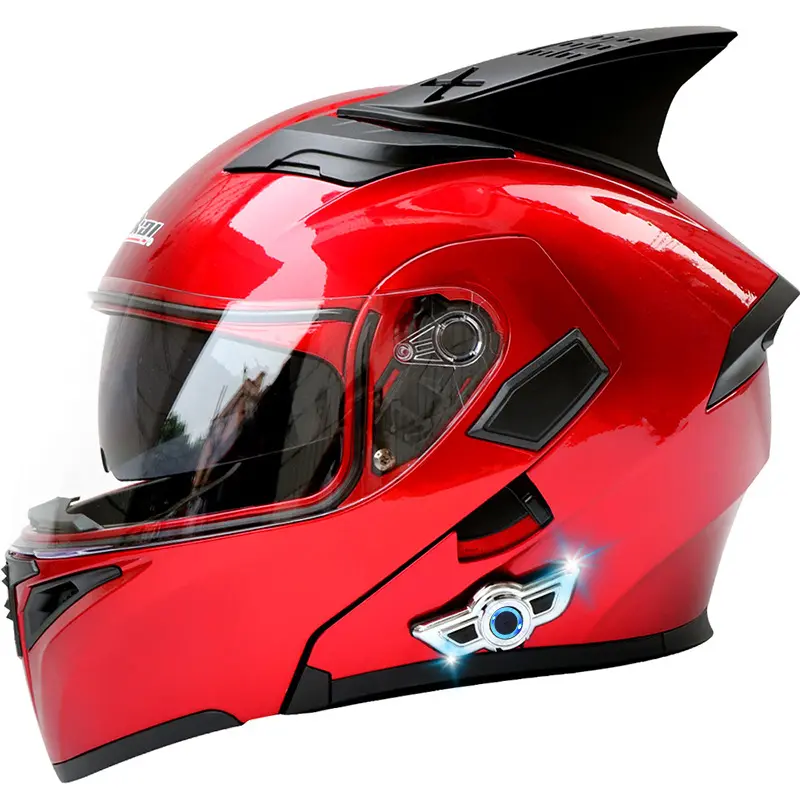 Motorcycle Bluetooth helmet with dual lenses, facelift helmet, electric motorcycle helmet, standby for 30 days