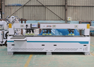 Çok fonksiyonlar yatay sondaj makinesi dolap kapı kilidi delik delme otomatik Cnc yan delme kanal açma makinesi - Product Image 2