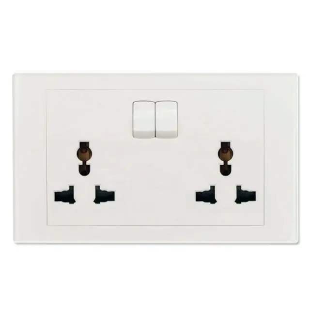 SIASE 250V Inggris 13A Double Tiang Pin Multi Bangladesh Socket