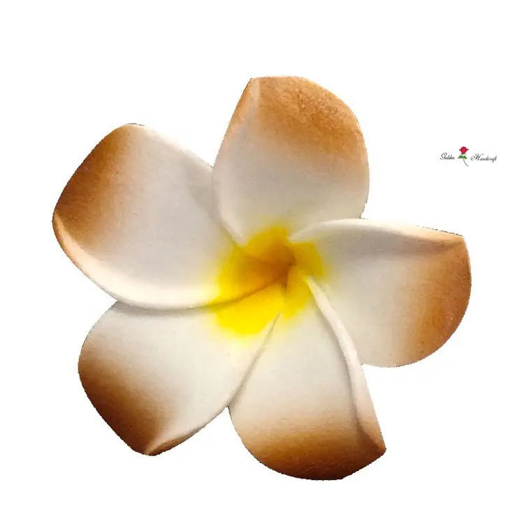 QSLH-AFE968 eva plumerias flor clipe de cabelo, espuma flores plumeria havaiana para o cabelo