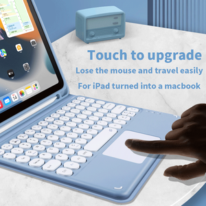 <strong>Wireless</strong> <strong>Keyboard</strong> with Touchpad for iPad <strong>Keyboard</strong> iPhone Samsung Galaxy Xiaomi Huawei Microsoft Surface HP - Product Image 2