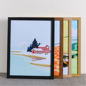 A1 A2 A3 A4客厅卧室图片展示定制透明木制相框-批发 - Product Image 1
