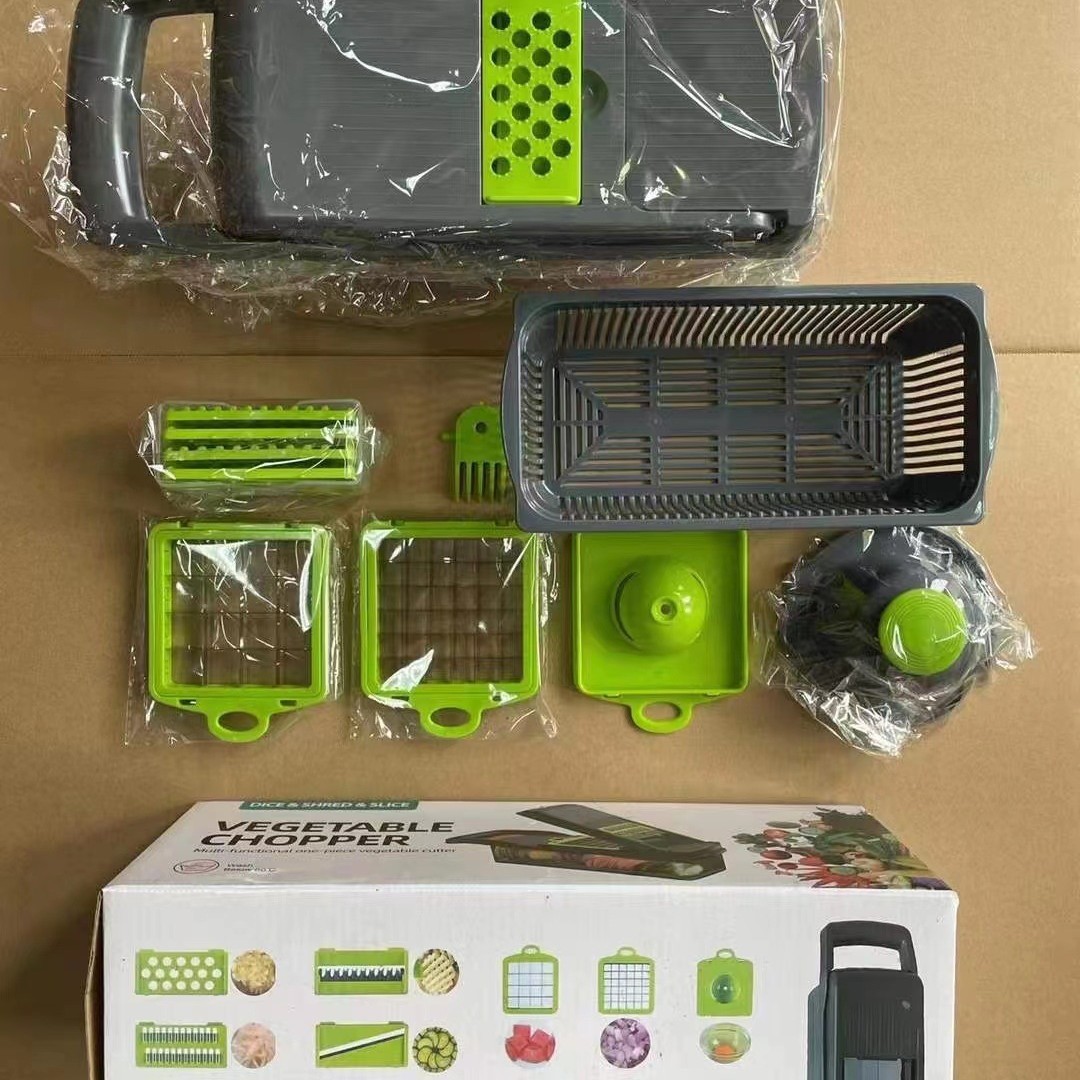 green 15-piece large grid set