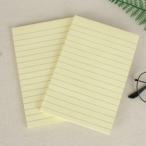 Factory Direct Supply New A6 Color Stripe Horizontal Line Sticky Notes <strong>Notepad</strong> Paper Material - Product Image 4