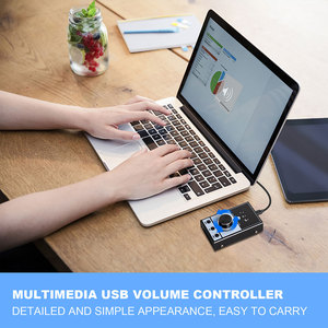 マルチメディアUSBコンピューターボリュームコントローラーPCコンピュータースピーカースタジオオーディオコントロールアジャスター用USBボリュームアンプノブ - Product Image 2