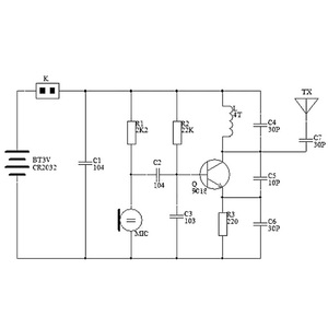Electronic DIY <strong>Kit</strong> <strong>FM</strong> Transmitter Module Frequency Modulation Wireless Microphone Board Parts <strong>Kits</strong> Simple Production Suite - Product Image 6