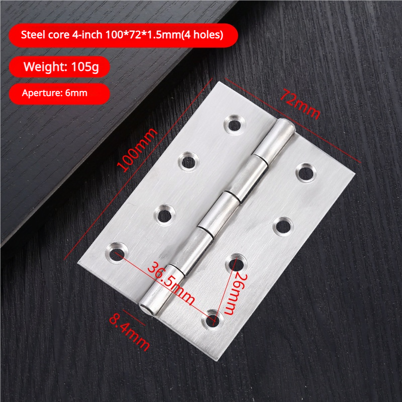 Noyau en acier 4 pouces 100*72*1.5mm (4 trous)
