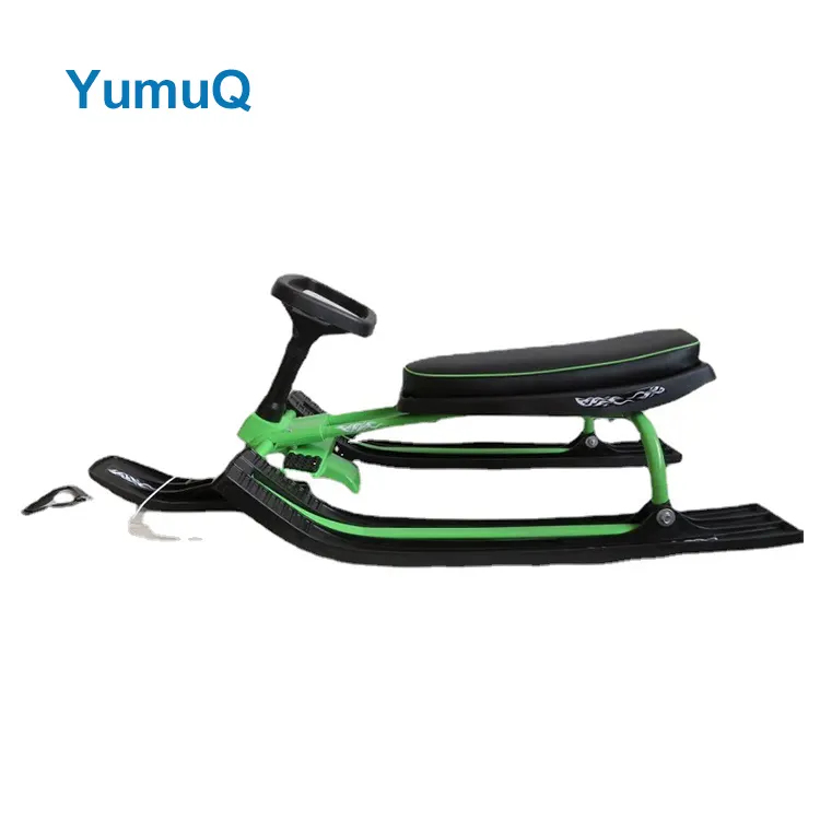 YumuQ пластиковые зимние постоянные снегоходные Санки для катания на плавучих санях автомобиль с рулевым колесом для детей