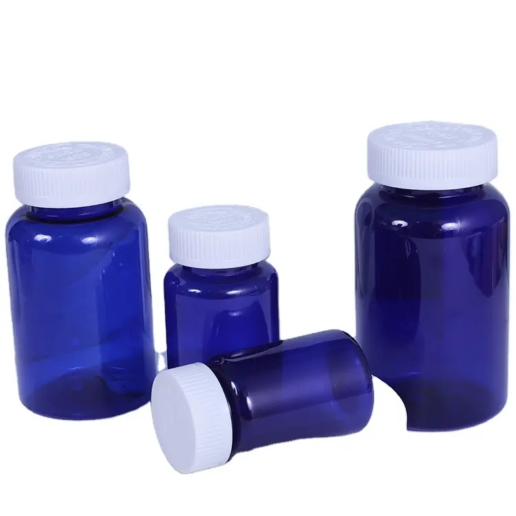 Flaconi per pillole in plastica 80ml 100ml 120ml 150ml flacone per pillole per capsule farmaceutiche in PET con contenitori per bottiglie di vitamine per medicinali con sigillo