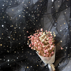 Bead Star & Moon Long Lanh Màu Be Sợi Nhuộm Thoáng Khí 100% Nylon Vải Tuy-Rất Nhẹ Cho Đồ Lót & Dresses - Product Image 4