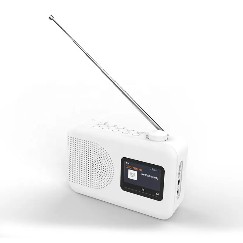 Haute qualité 2.4 "couleur numérique Creen TFT affichage Radio Portable avec haut-parleur BT Bluetooth Dab Radio réveil