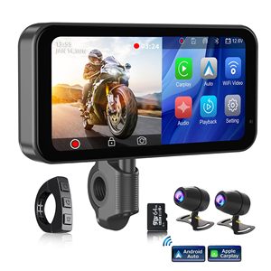 6.25 IPX7 Waterproof <strong>GPS</strong> Motorcycle Touch Screen TPMS Dual BT <strong>Built</strong>-<strong>in</strong> AirPlay Music Wireless CarPlay <strong>Android</strong> Auto Navigation - Product Image 6