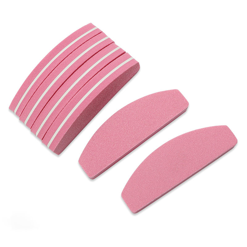 Dossiers roses de tampon d'ongle