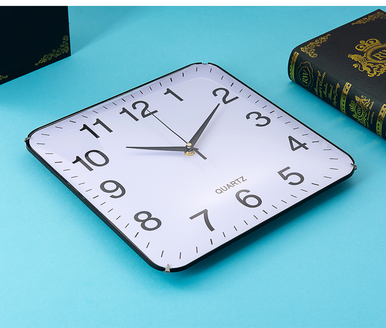 Customised 12 inch square  decorated wall clock  home decorative