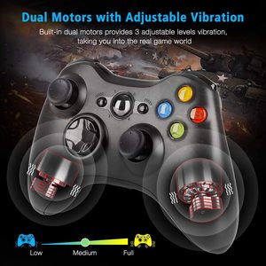 Kablosuz denetleyici ile uyumlu Xbox 360, 2.4GHZ oyun denetleyicisi Gamepad Joystick ile uyumlu Xbox ve İnce 360 - Product Image 3