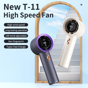 พัดลมเทอร์โบขนาดเล็กอัพเกรด2025พัดลมเทอร์โบขนาดเล็กปรับความเร็ว199ได้ USB ชาร์จไฟได้พัดลมขนาดเล็กพกพาได้ - Product Image 3