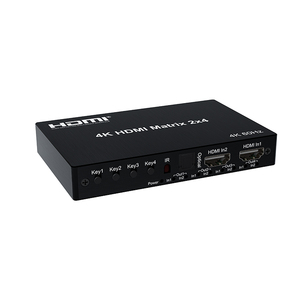 4K 60hz HDMI Matrix 2x4 with audio HDMI Matrix 2 in <strong>4</strong> out optical - Product Image 1