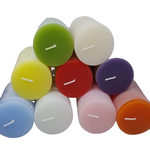 Großhandel rauchfreie Aroma therapie Säulen kerzen für Weihnachten Benutzer definierte Duft Soja Paraffin Wachs für den Haushalt Not beleuchtung - Product Image 4