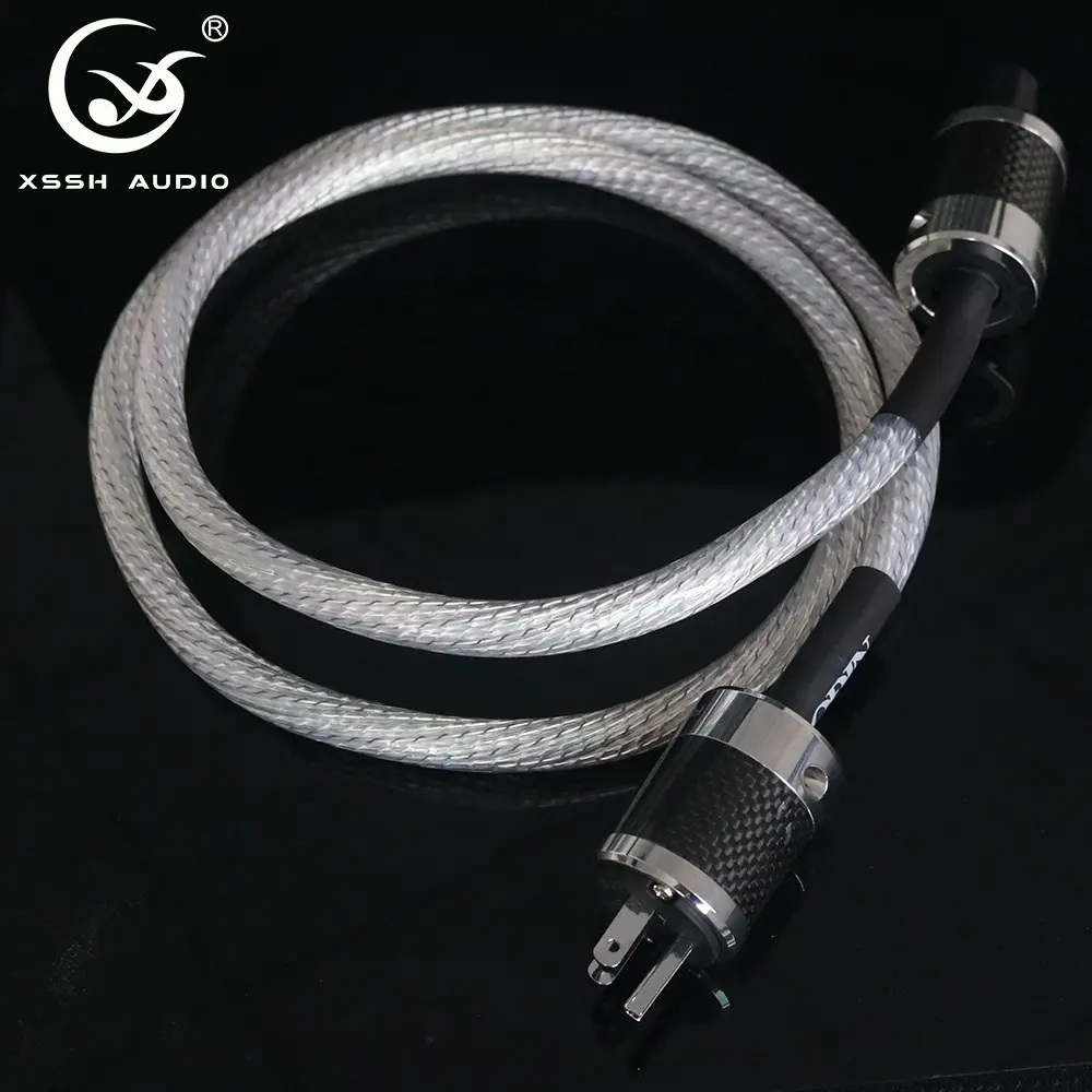 Lautsprecher kabel YIVO XSSH Audio DIY HiFI Hi-End-FI-50 FI-50M US IEC Power EMC Geschirmtes 13mm 60A 9-adriges 16AWG-Netzkabel