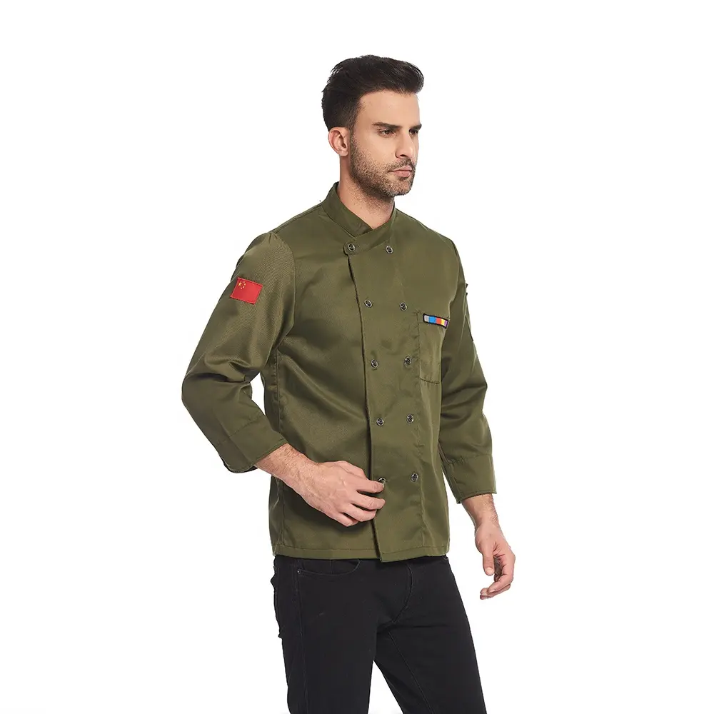 Hot Selling High Quality Chef Jacket Short Sleeve Chef Coat Soft and comfortable hotel uniforms for restaurant and bar
