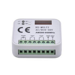 2 Channel Controller Switch for 300-868 MHz Transmitter RX Multi Frequency Universal Garage Door <strong>Remote</strong> Control Receiver - Product Image 2