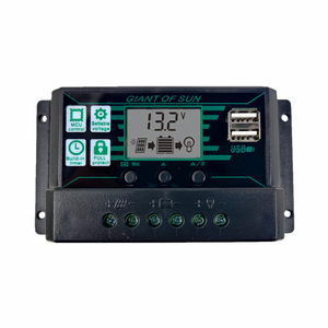 100A regolatore di carica solare solare doppio USB 12V/24V pannello solare automatico regolatore di tensione regolatore di carica batteria MPPT/PWM - Product Image 1