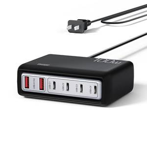 100W Gan Charger <strong>USB</strong> Charging Station Hub Block Desktop <strong>Power</strong> Strip With 20W 18W PD <strong>Output</strong> for iPhone <strong>Multiple</strong> <strong>USB</strong> Laadstation - Product Image 5