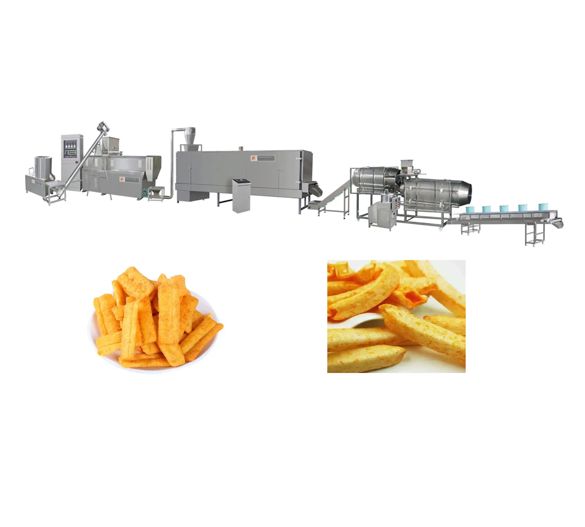 Hoge Kwaliteit Maïs Puff Snack Maken Machine Voor Knapperige Maïs Puff Machine Extruder Gepofte Snacks Machine