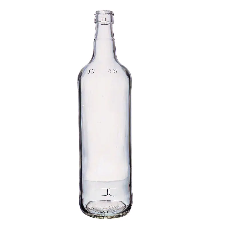 زجاجة الفسكوز الدائرية الفارغة الفارغة 200 مل 300 مل 500 مل زجاجة التكيلا والكحول وال ويسكي