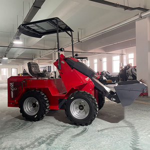 Customizable Mini Crawler Skid Steer <strong>Loader</strong> 4x4 Diesel <strong>Unloader</strong> New Customizable Replacement Tires CE EPA Compliant Free 1 Year - Product Image 5