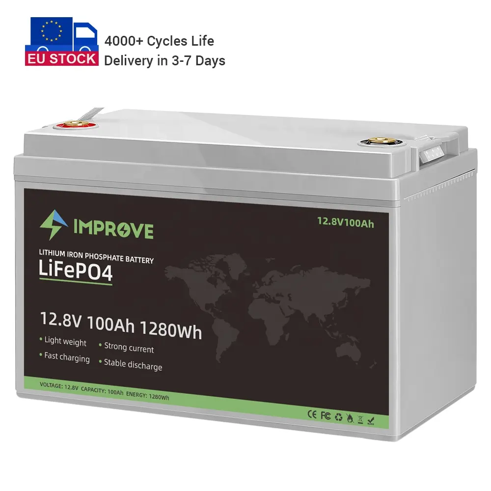 맞춤형 AGV lifepo4 280ah 24v 60v 리튬 이온 배터리 120ah Lifepo4 LFP 12v 100ah 200AH 배터리 RV 해양 보트 태양 전지 시스템 용