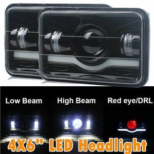 ไฟขับขี่ออฟโรด LED ทรงสี่เหลี่ยมขนาด5นิ้วใหม่ล่าสุด45W 4x6สำหรับรถยนต์และรถจักรยานยนต์12V 24V สีแดง - Product Image 2