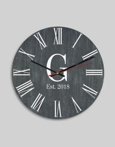 Regalo di natale personalizzato progettato orologio da parete in ardesia creativo