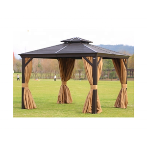 Luxury Outdoor Garden <strong>Gazebos</strong> Large Dinner Metal <strong>Line</strong> Canopy Solid Roof <strong>Gazebo</strong> Hard Top Patio <strong>Gazebo</strong> - Product Image 3