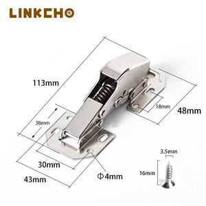 Lincho thủy lực cầu gấp Bản lề cửa tủ dày góc cửa bản lề 4 inch dày bản lề - Product Image 2