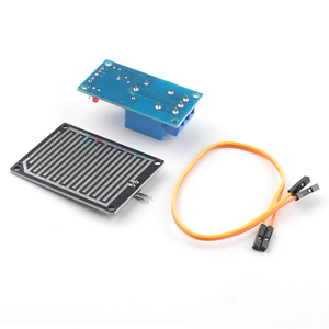 12V Regentropfen regler Relais modul Blatt feuchtigkeit Wasserloser Schalter Regensensor für Arduino