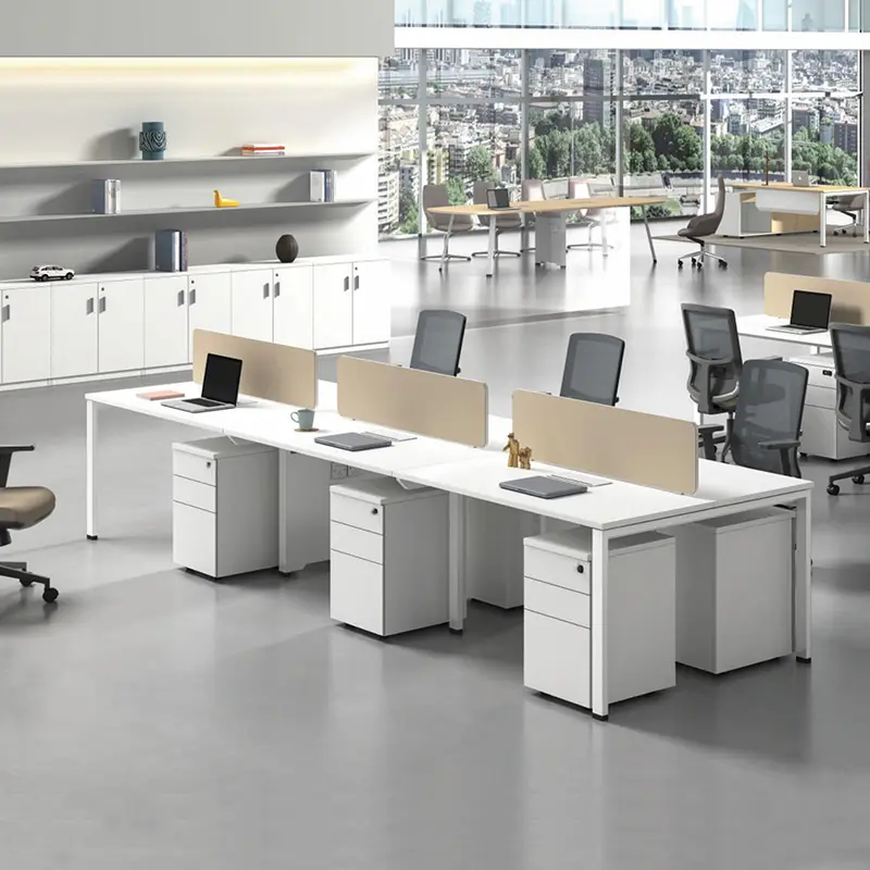 Großhandel Modular Office Partition Call Center 2 4 6 Personen Büro Schreibtisch Moderne 6-Sitzer Büro Schreibtisch Workstation