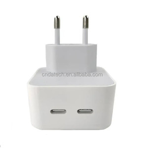 适用于iPhone充电器适配器35W usb-c双端口电源适配器PD充电器适配器适用于iPhone 15插头C型快速充电模块 - Product Image 1