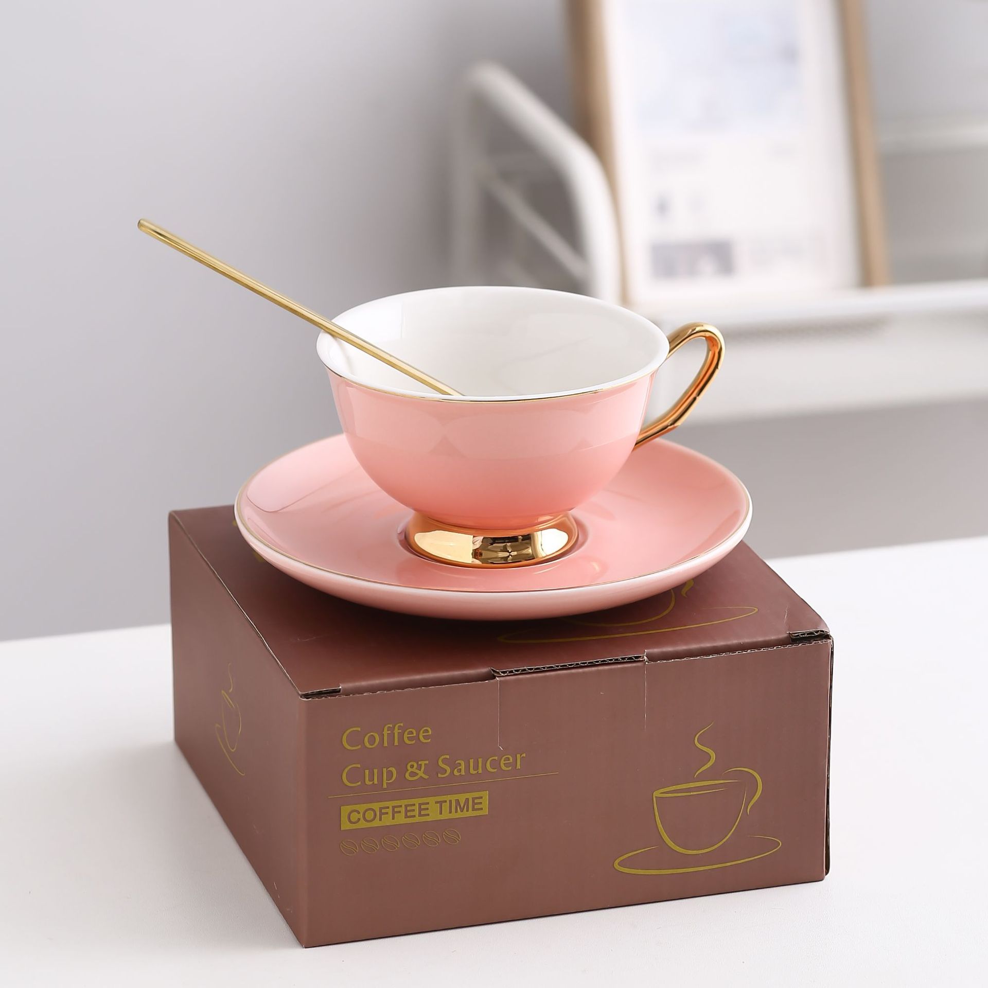 Borde de oro rosa