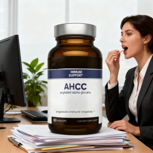 OEM/ODM 750mg AHCC kapsul alami AHCC suplemen Herbal untuk dukungan kekebalan tubuh dewasa kapsul pilihan pertama EU AS jamur - Product Image 1