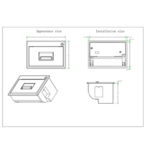 White 58mm12~24V Micro Thermal Receipt Printer Panel Type Receipt Printer Module <strong>Can</strong> Be Used for <strong>Arduino</strong> - Product Image 3