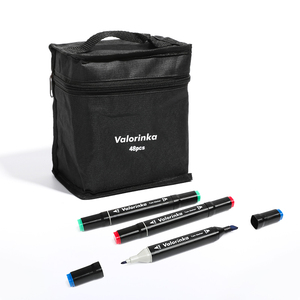 Valorinka V-1652-48 high quality <strong>chisel</strong> <strong>marker</strong> alcohol <strong>markers</strong> permanent pen alcohol-based dual tip sketch <strong>marker</strong> for art - Product Image 1