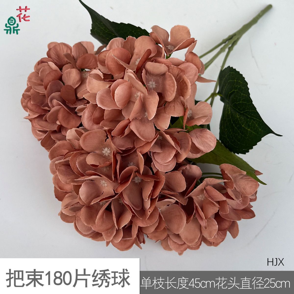 Un manojo de 180 pétalos de hortensia, HJX, marrón.