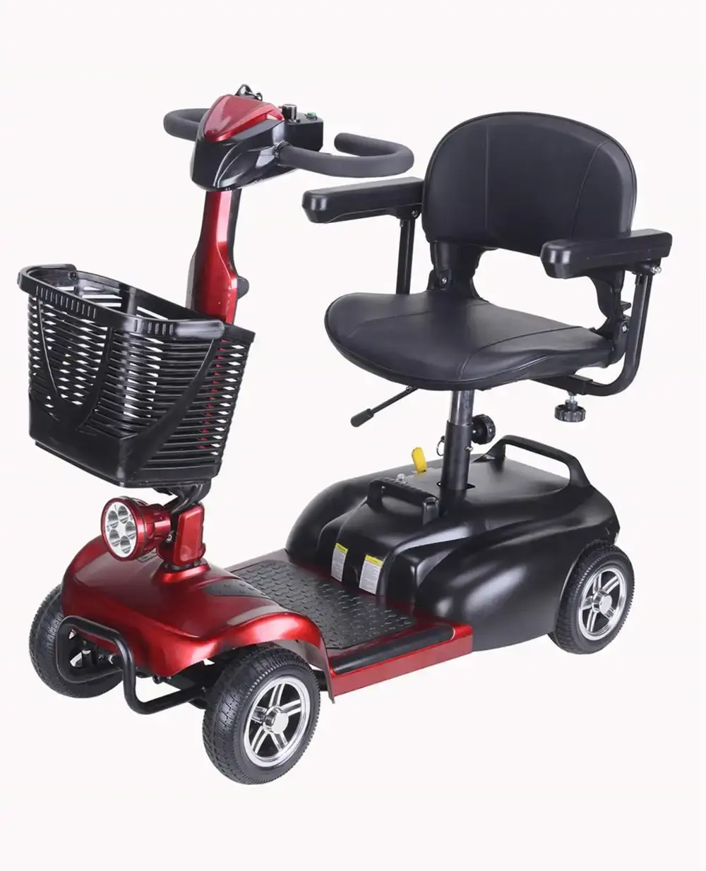 Klappbarer Erwachsenen-4-Rad-Antrieb Elektromobilitäts-Scooter mit einem Sitz Doppel-Mobilitäts-Scooter für Ältere Menschen