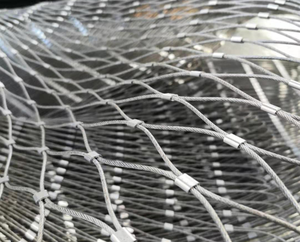 Hochfester günstiger Preis Edelstahl Drahtseil Mesh Zaunnetz für Brücken schutz - Product Image 2