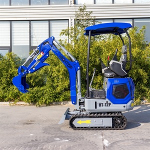 多功能1.2吨HT-12P 360小型液压装袋机1200千克迷你挖掘机，带先导操作和车顶
