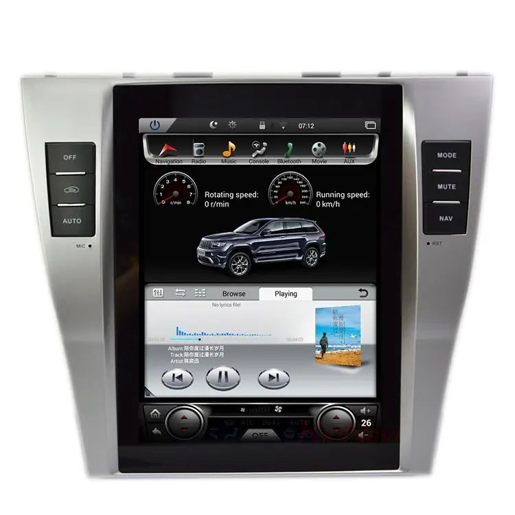 Reproductor Multimedia para coche Toyota Camry Tesla, android 8,1, estilo 2006-2011