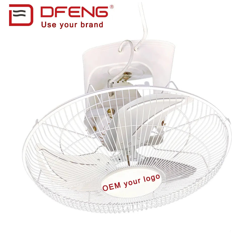 Ventilador de pared oscilante para techo, dispositivo de ventilación orbital de 110V, 16 pulgadas, CA, 360 grados, AOF16V1