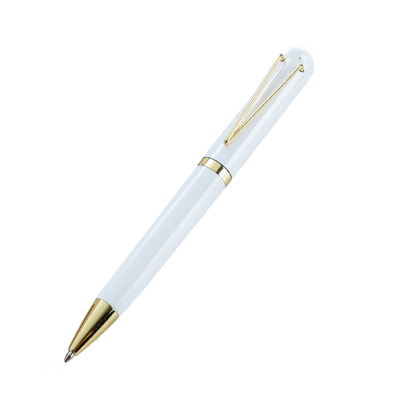 White with gold
