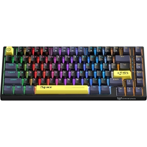 100% probado OEM G52 82 teclas RGB iluminación Teclado mecánico con cable para juegos de negocios tipo ordenador interruptor marrón